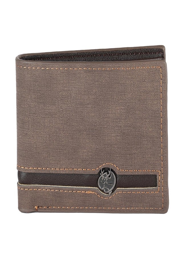 ZEVORA Men Travel, Trendy, Casual Brown Leather Wallet (4 Card Slots) - Image 1